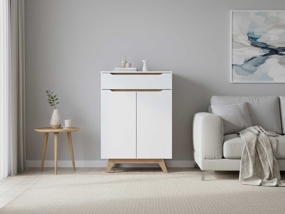 Simona 2-Door Shoe Cabinet With Drawer