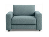 Chenille 3-Piece Sofa Set - Grey Blue