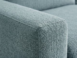 Chenille 3-Piece Sofa Set - Grey Blue