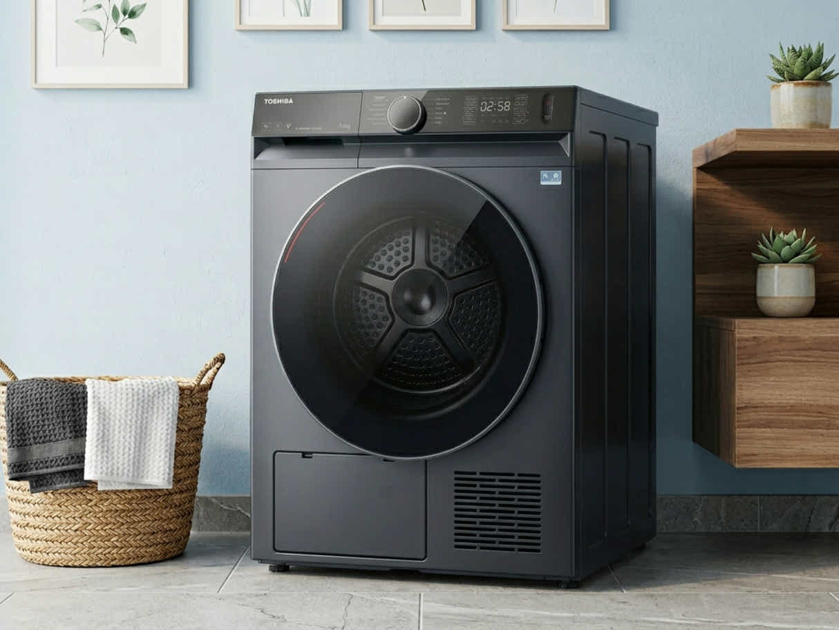 T Toshiba 10KG T15 Heat Pump Tumble Dryer Morandy Grey