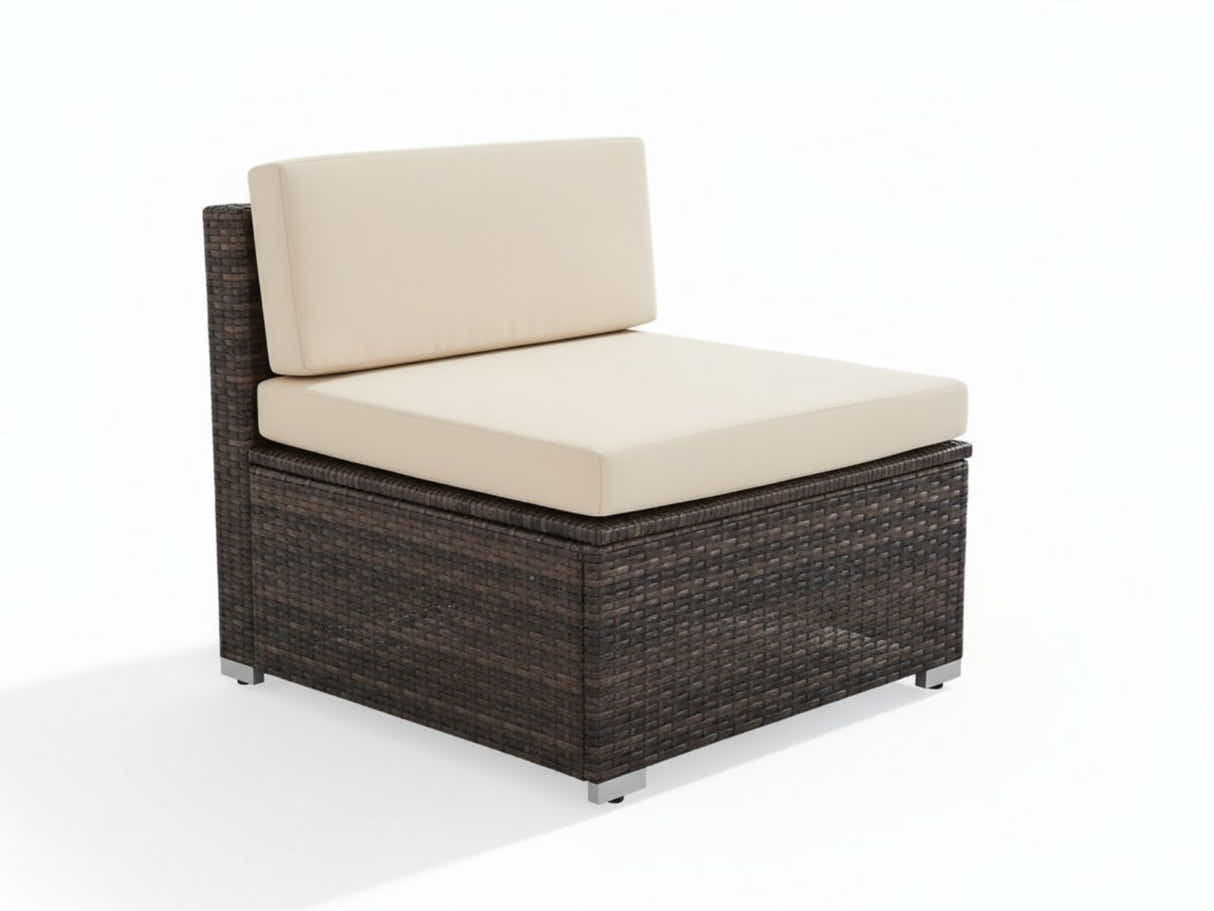Caelan 7-Piece Outdoor Set - Brown + Beige