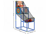 Basketball Arcade Game Electronic Scorer 3 Games Adjustable Kids Blue