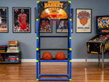 Basketball Arcade Game Electronic Scorer 3 Games Adjustable Kids Blue