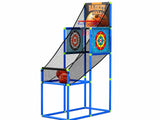 Basketball Arcade Game Electronic Scorer 3 Games Adjustable Kids Blue