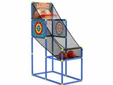 Basketball Arcade Game Electronic Scorer 3 Games Adjustable Kids Blue