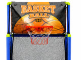 Basketball Arcade Game Electronic Scorer 3 Games Adjustable Kids Blue