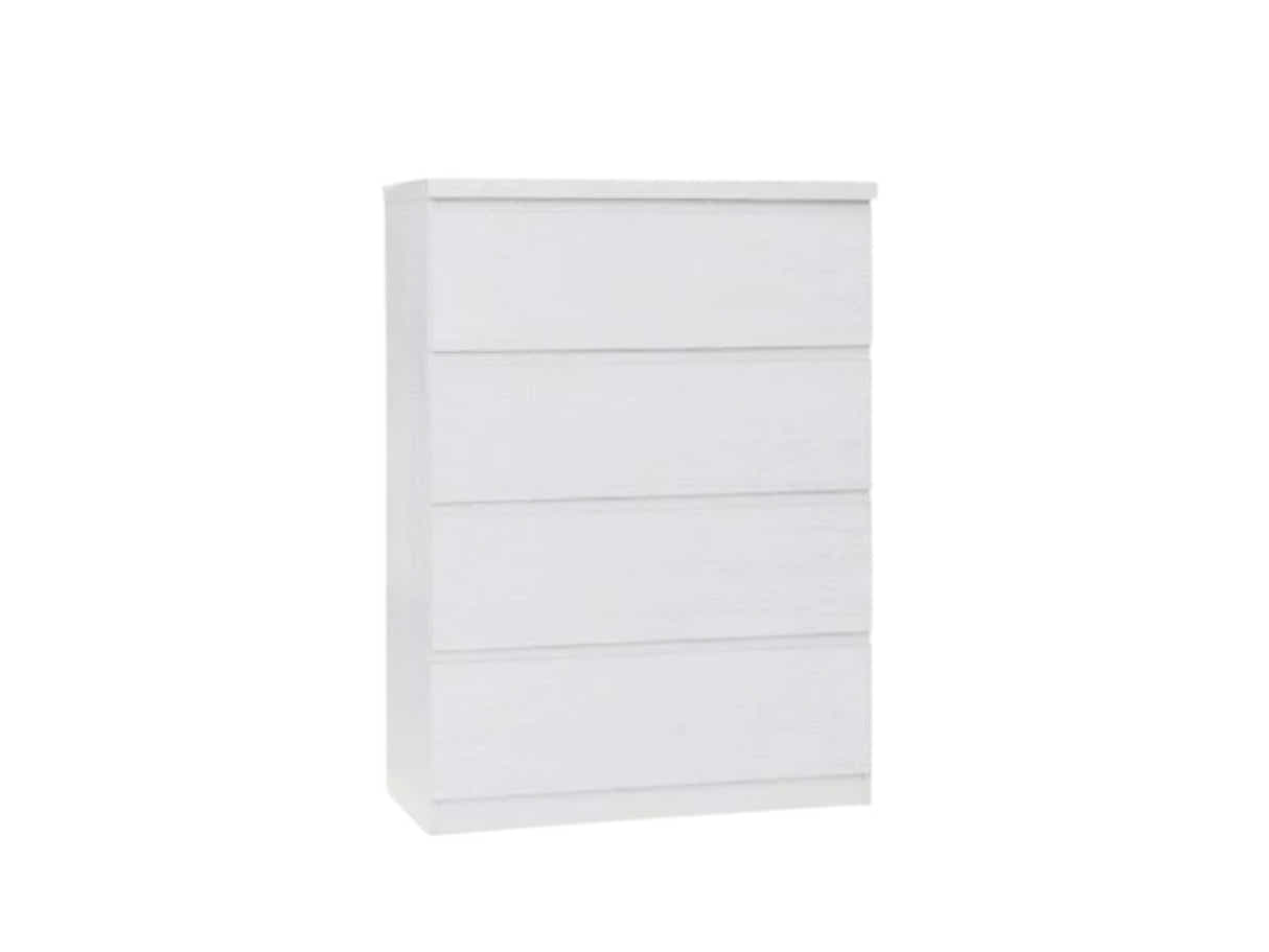 Tiko 4-Drawer Tallboy - White