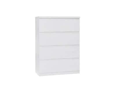 Tiko 4-Drawer Tallboy - White