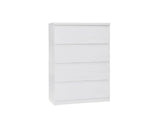 Tiko 4-Drawer Tallboy - White