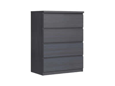 Tiko 4-Drawer Tallboy - Hacienda Black
