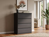 Tiko 4-Drawer Tallboy - Hacienda Black
