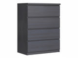 Tiko 4-Drawer Tallboy - Hacienda Black