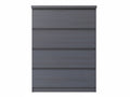 Tiko 4-Drawer Tallboy - Hacienda Black