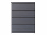 Tiko 4-Drawer Tallboy - Hacienda Black