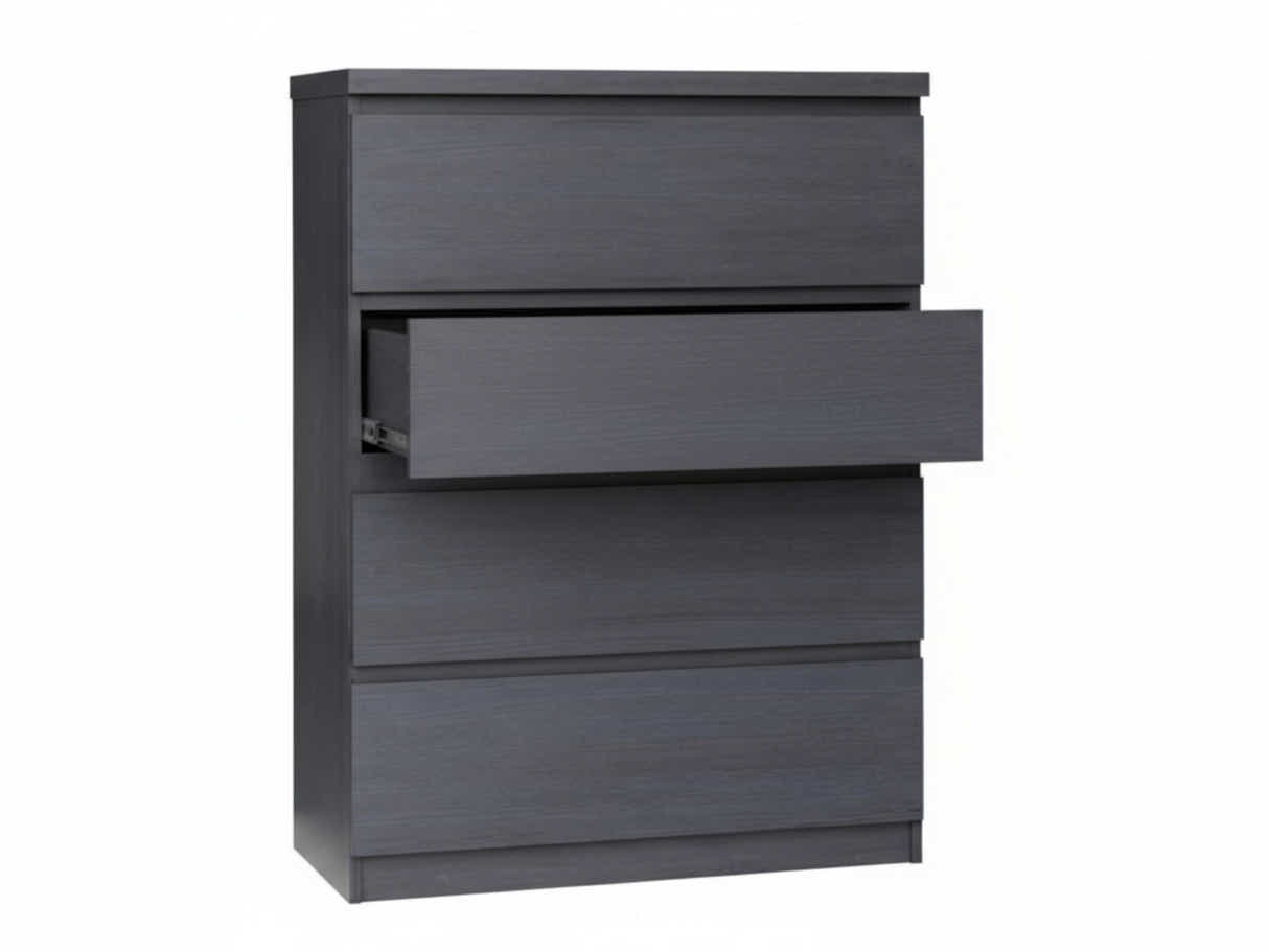 Tiko 4-Drawer Tallboy - Hacienda Black