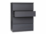 Tiko 4-Drawer Tallboy - Hacienda Black