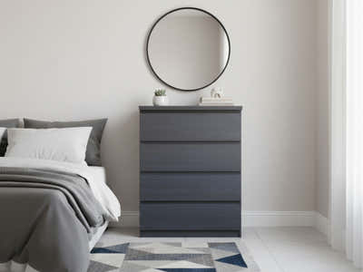 Tiko 4-Drawer Tallboy - Hacienda Black