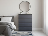 Tiko 4-Drawer Tallboy - Hacienda Black