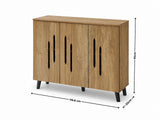 Hydrangea 3-Door Shoe Cabinet