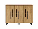 Hydrangea 3-Door Shoe Cabinet