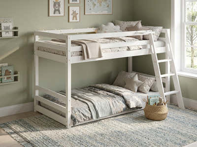 Xclusive Polli Mid-Sleeper Bunk Bed - White