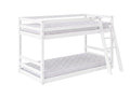 Xclusive Polli Mid-Sleeper Bunk Bed - White & Bon10 Mattress - Single x2