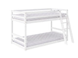 Xclusive Polli Mid-Sleeper Bunk Bed - White & Bon10 Mattress - Single x2