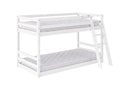 Xclusive Polli Mid-Sleeper Bunk Bed - White & Bon15 Mattress - Single x2