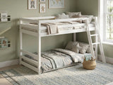 Xclusive Polli Mid-Sleeper Bunk Bed - White & Bon21 + Bon10 Mattresses