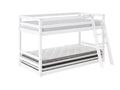 Xclusive Polli Mid-Sleeper Bunk Bed - White & Bon21 + Bon15 Mattresses