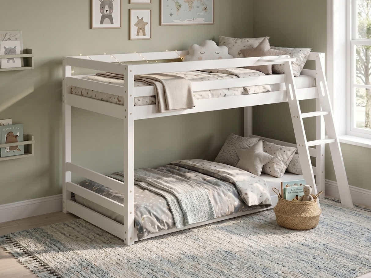 Xclusive Polli Mid-Sleeper Bunk Bed - White