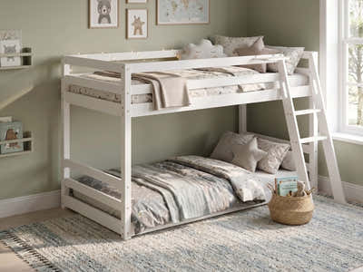 Xclusive Polli Mid-Sleeper Bunk Bed - White
