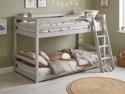 Xclusive Polli Mid-Sleeper Bunk Bed - Grey