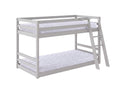 Xclusive Polli Mid-Sleeper Bunk Bed - Grey & Bon10 Mattress - Single x2