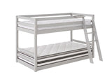 Xclusive Polli Mid-Sleeper Bunk Bed - Grey & Bon21 + Bon10 Mattresses