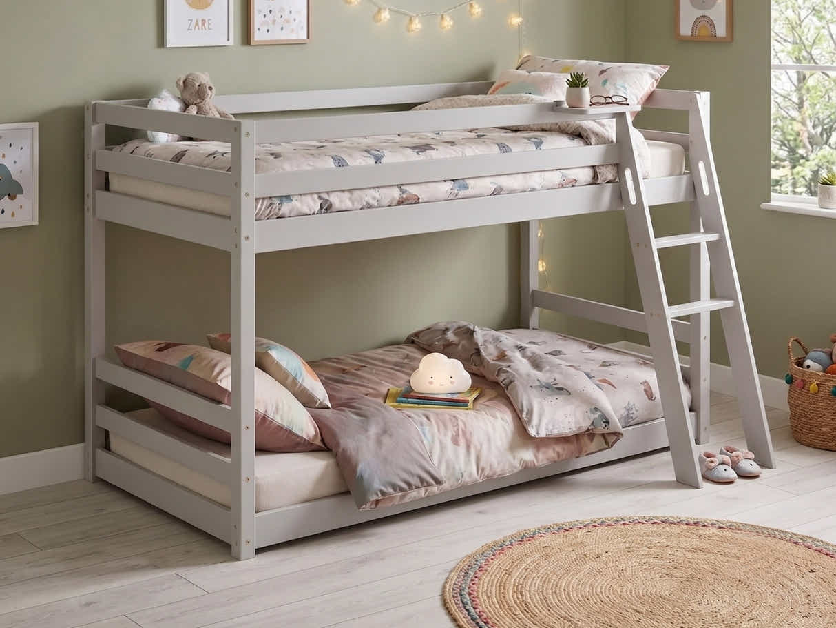 Xclusive Polli Mid-Sleeper Bunk Bed - Grey