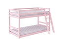 Xclusive Polli Mid-Sleeper Bunk Bed - Pink & Bon10 Mattress - Single x2