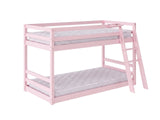 Xclusive Polli Mid-Sleeper Bunk Bed - Pink & Bon10 Mattress - Single x2