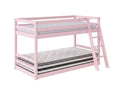 Xclusive Polli Mid-Sleeper Bunk Bed - Pink & Bon21 + Bon10 Mattresses