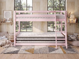 Xclusive Polli Mid-Sleeper Bunk Bed - Pink & Bon21 + Bon10 Mattresses