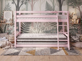 Xclusive Polli Mid-Sleeper Bunk Bed - Pink & Bon21 + Bon15 Mattresses