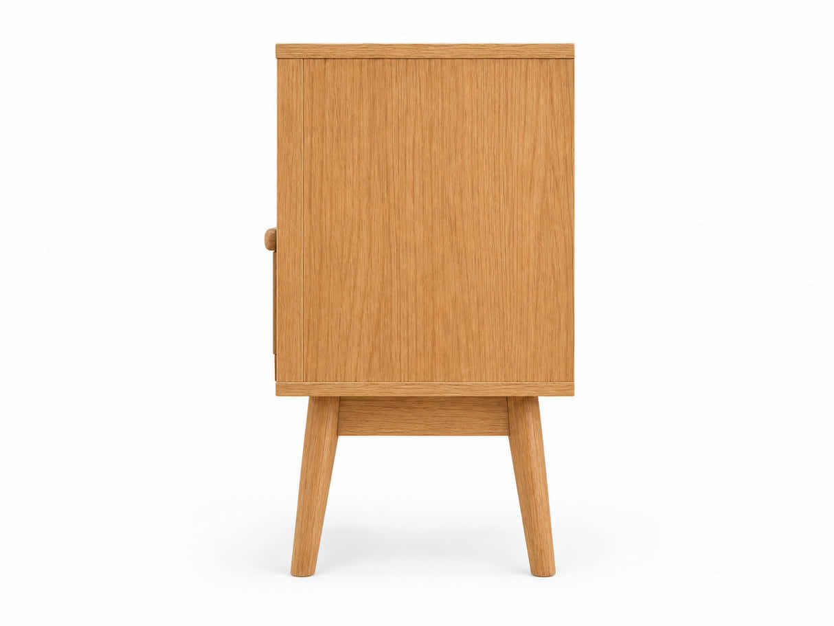 Naturlig Double Storage Bedside Table