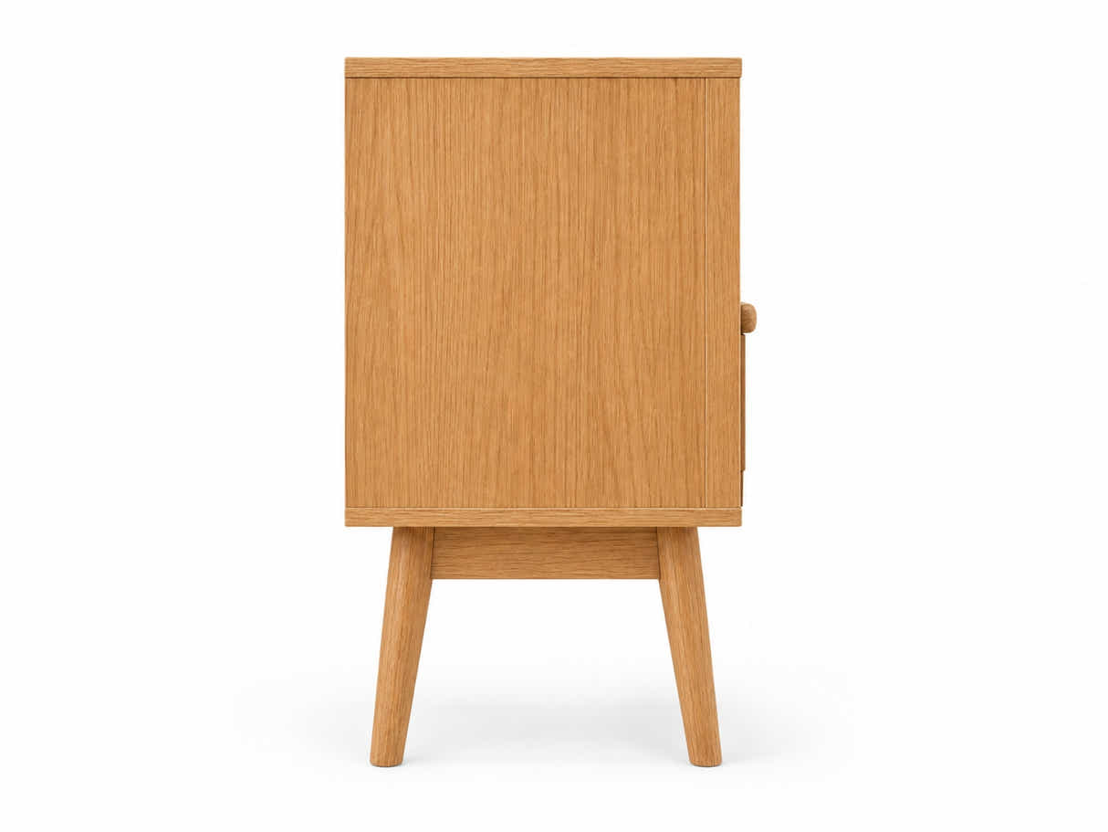 Naturlig Double Storage Bedside Table