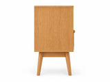 Naturlig Double Storage Bedside Table