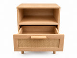 Naturlig Double Storage Bedside Table