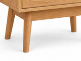 Naturlig Double Storage Bedside Table