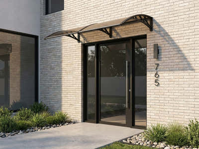 Brown Window Awning 100cm x 240cm