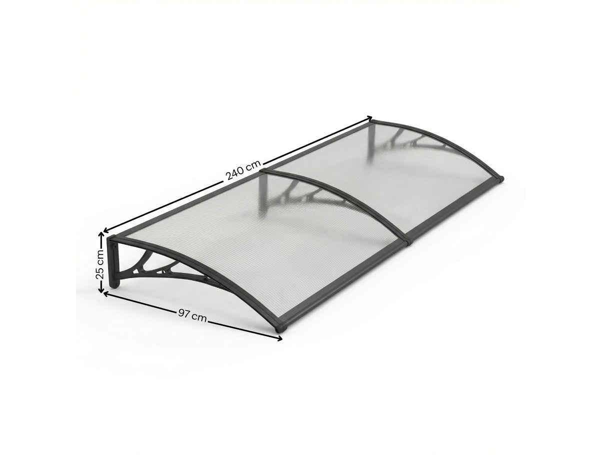 Clear Window Awning 100cm x 240cm