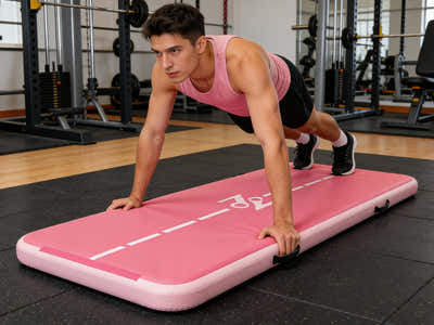 Air Track Pink – 400cm x 100cm x 10cm