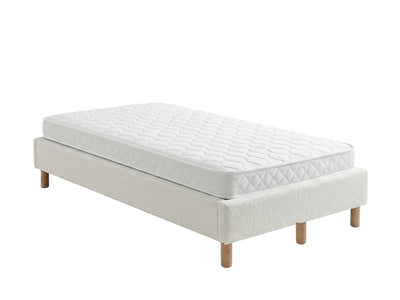 Xclusive Boucle Bed Base & Bonnell Mattress Bon10 - Single